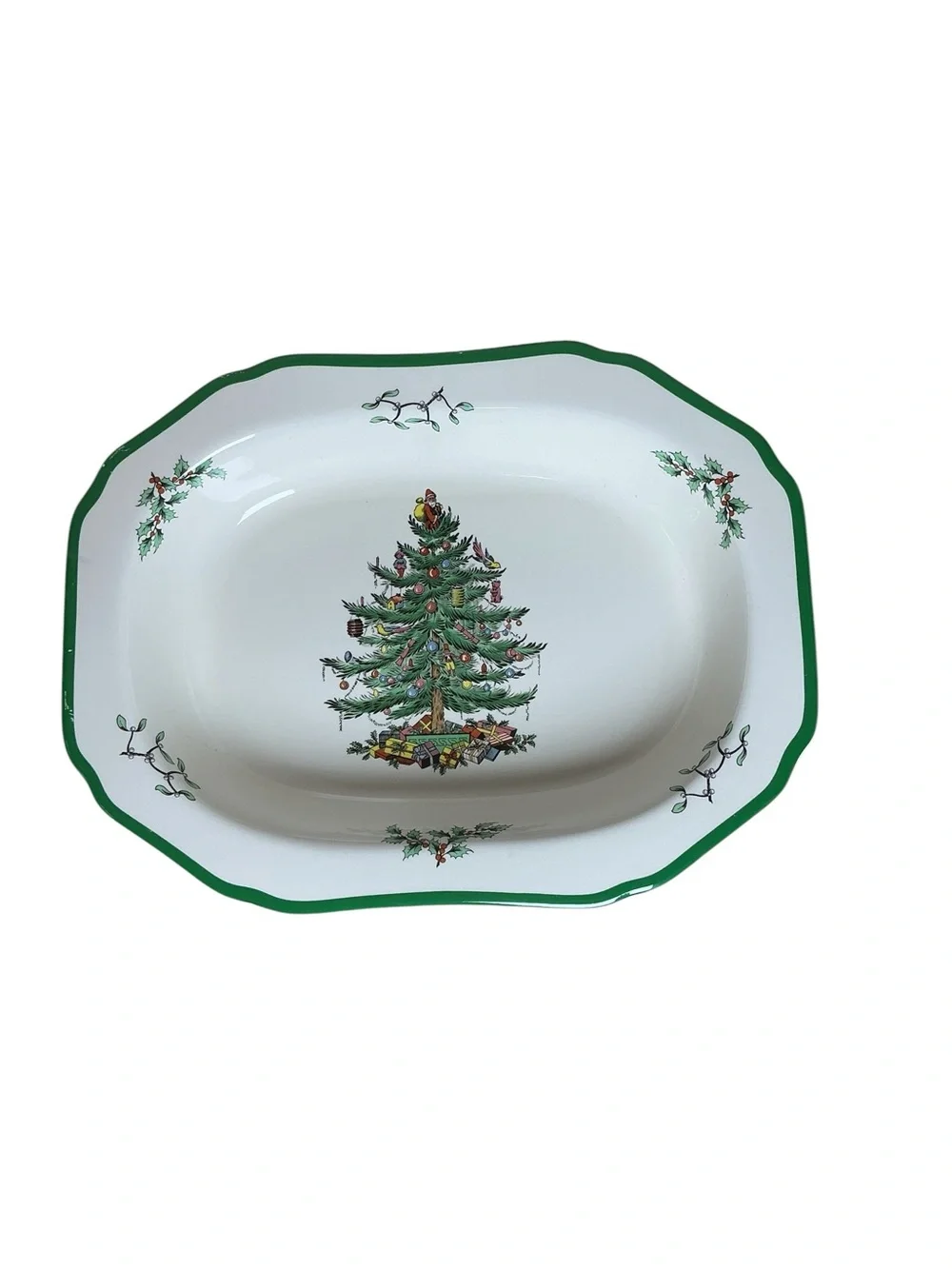 Spode Christmas Tree Serve Dish 11 x 8.5 S3324 R